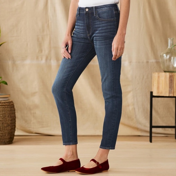 Driftwood Jackie High Rise Skinny Size 30 Blue Dark Wash Stretch Jeans - Picture 15 of 15